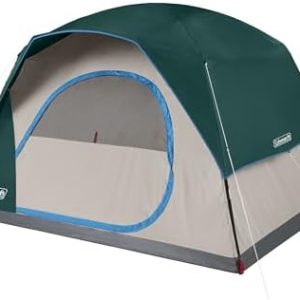 Coleman Skydome Tent with 5 Minute Setup, 2/4/6/8 Person Weatherproof Tent with Rainfly & Carry Bag, 20% More Headroom Than Traditional Canopies